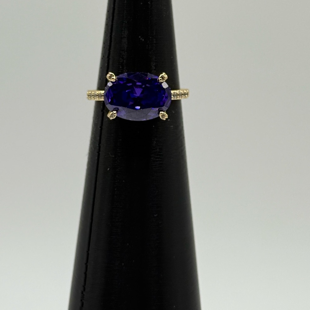 Embrace Your Inner Light-Elegant Purple Topaz Gemstone Ring-Size 9